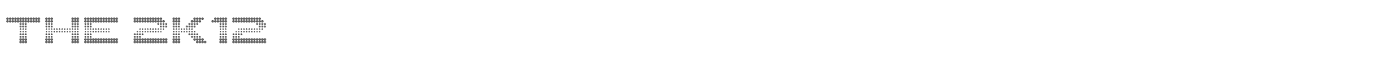 Sample characters The 2K12 Font